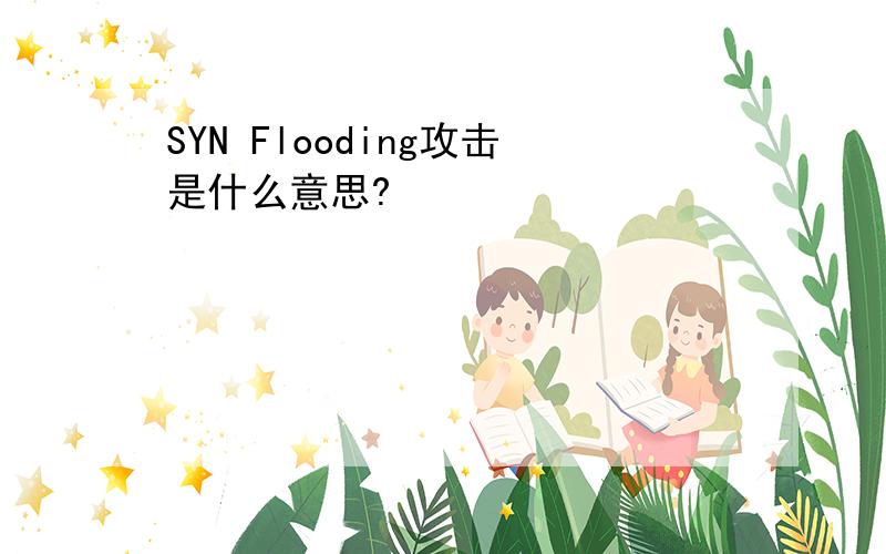 SYN Flooding攻击是什么意思?