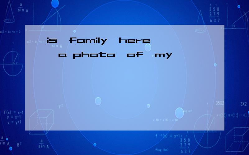 is,family,here,a photo,of,my